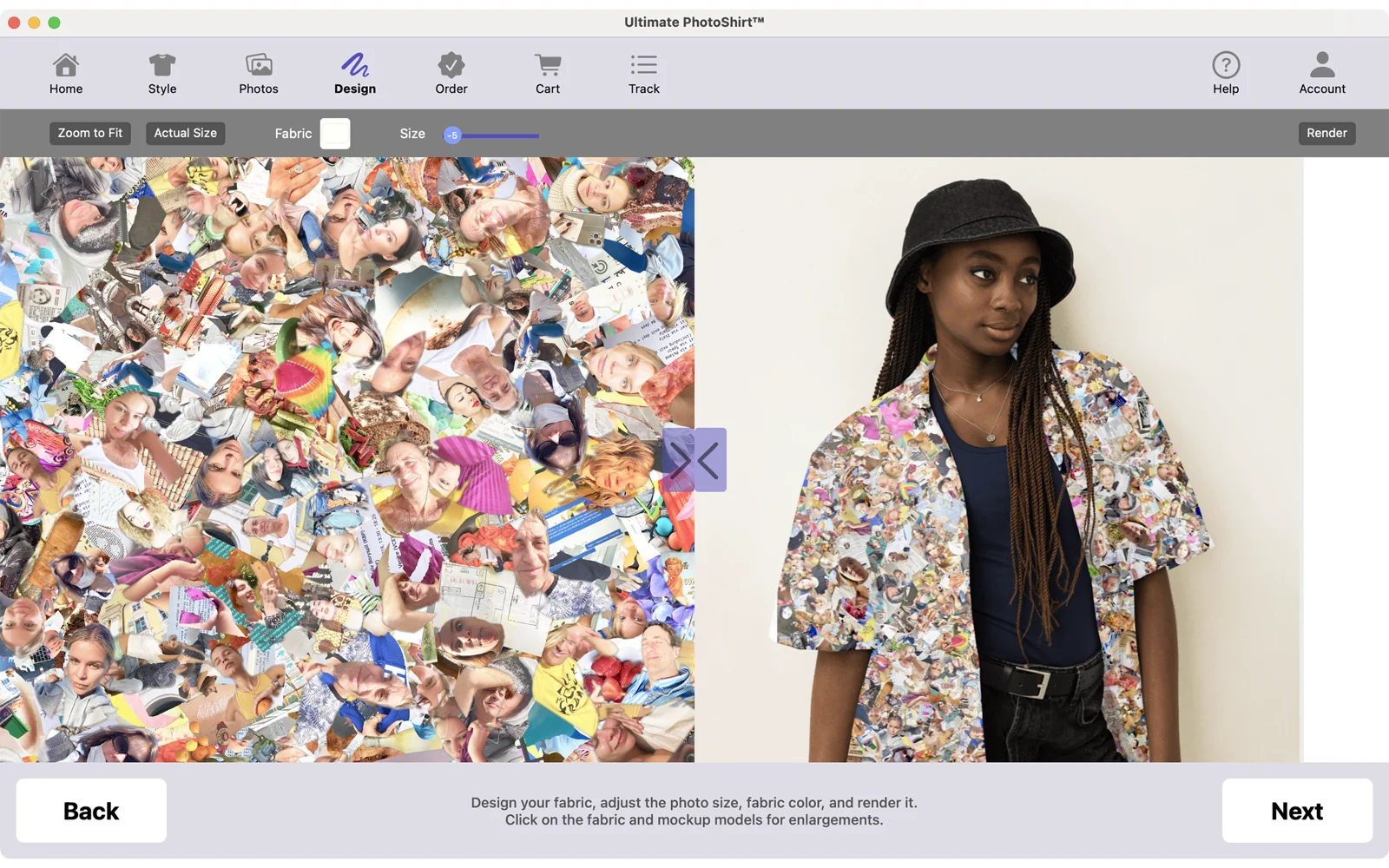 Preview Your Look in the PhotoWear app