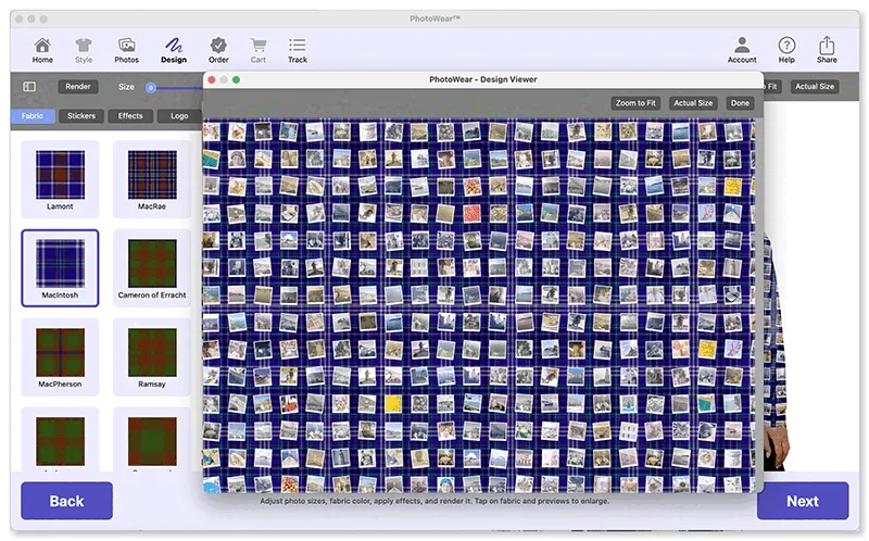 Design Your Photo Layout & Style in the PhotoWear app