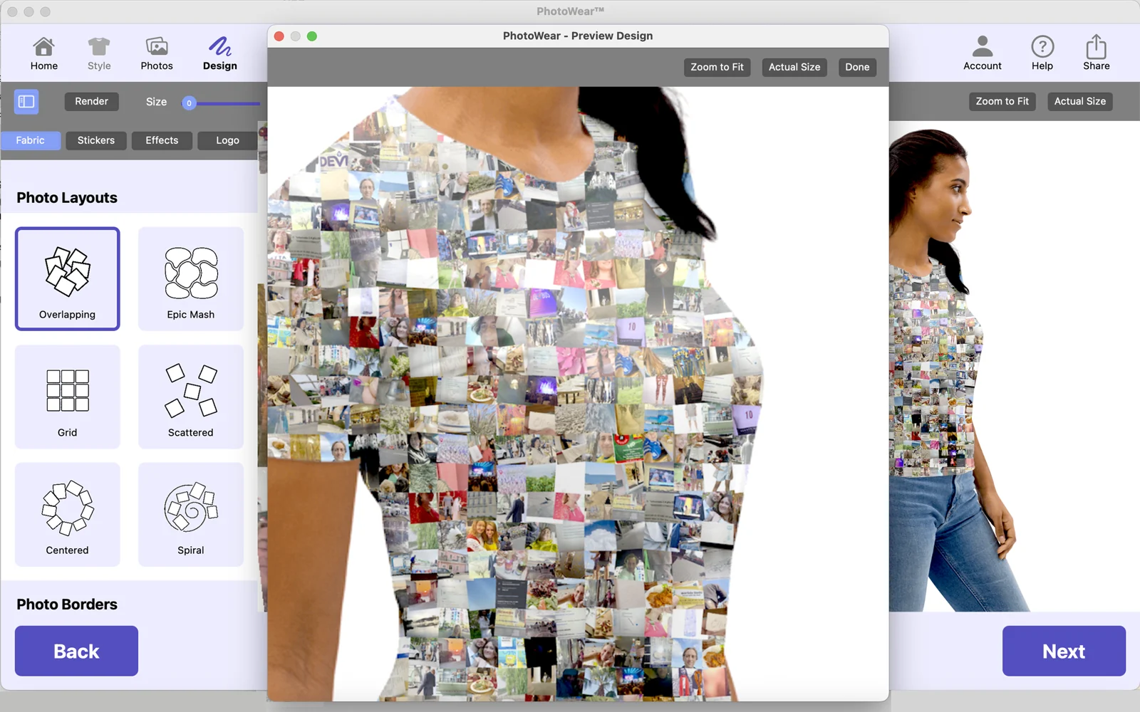 Design Your Photo Layout & Style in the PhotoWear app